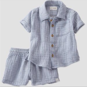 NWT little planet by carters gauze  summer set